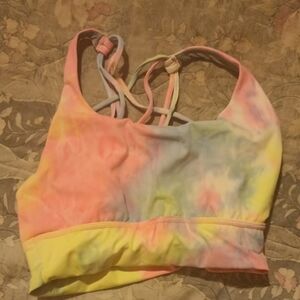 Multicolor Tie-Dye Sports Bra